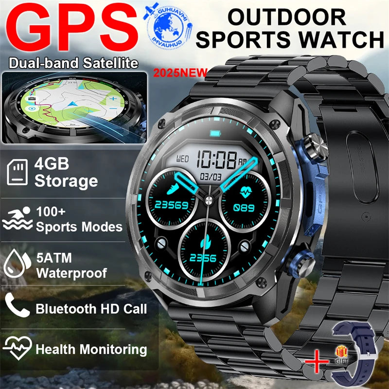 Military GPS Smart Watch – 860mAh