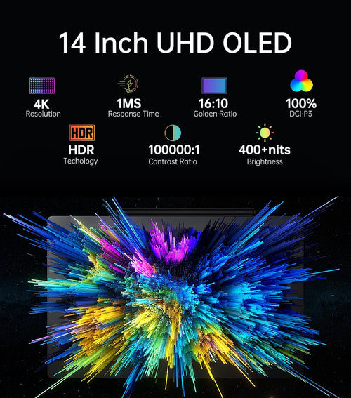 14" 4K OLED Portable Touchscreen Monitor with Stylus
