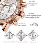 OLEVS 9933 Women's Diamond Quartz Watch