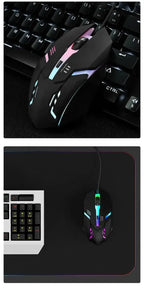 USB RGB Wired Gaming Mouse 1600 DPI Ergonomic Backlit