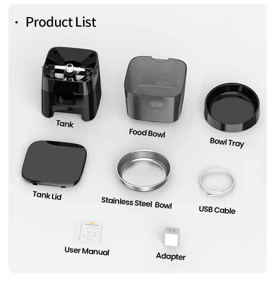 ROJECO Automatic Pet Feeder – Button Version