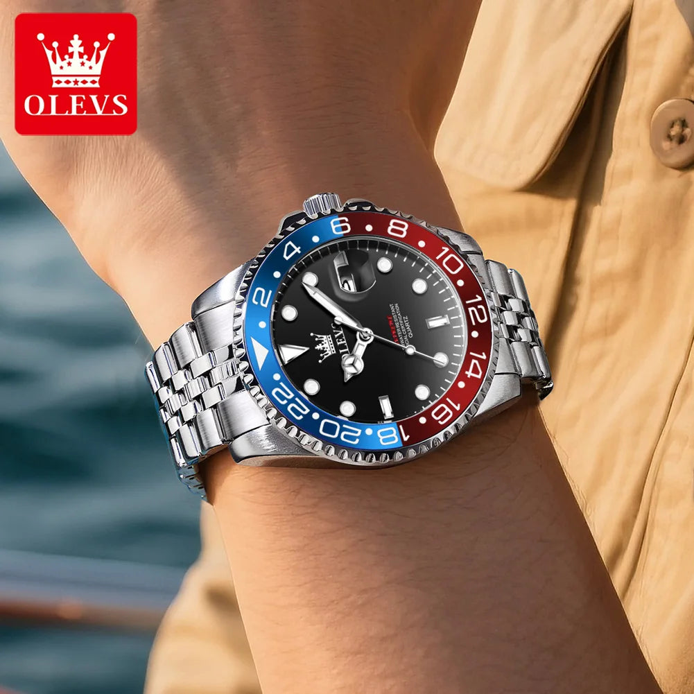 OLEVS 5657 Men's Classic Datejust Quartz Watch