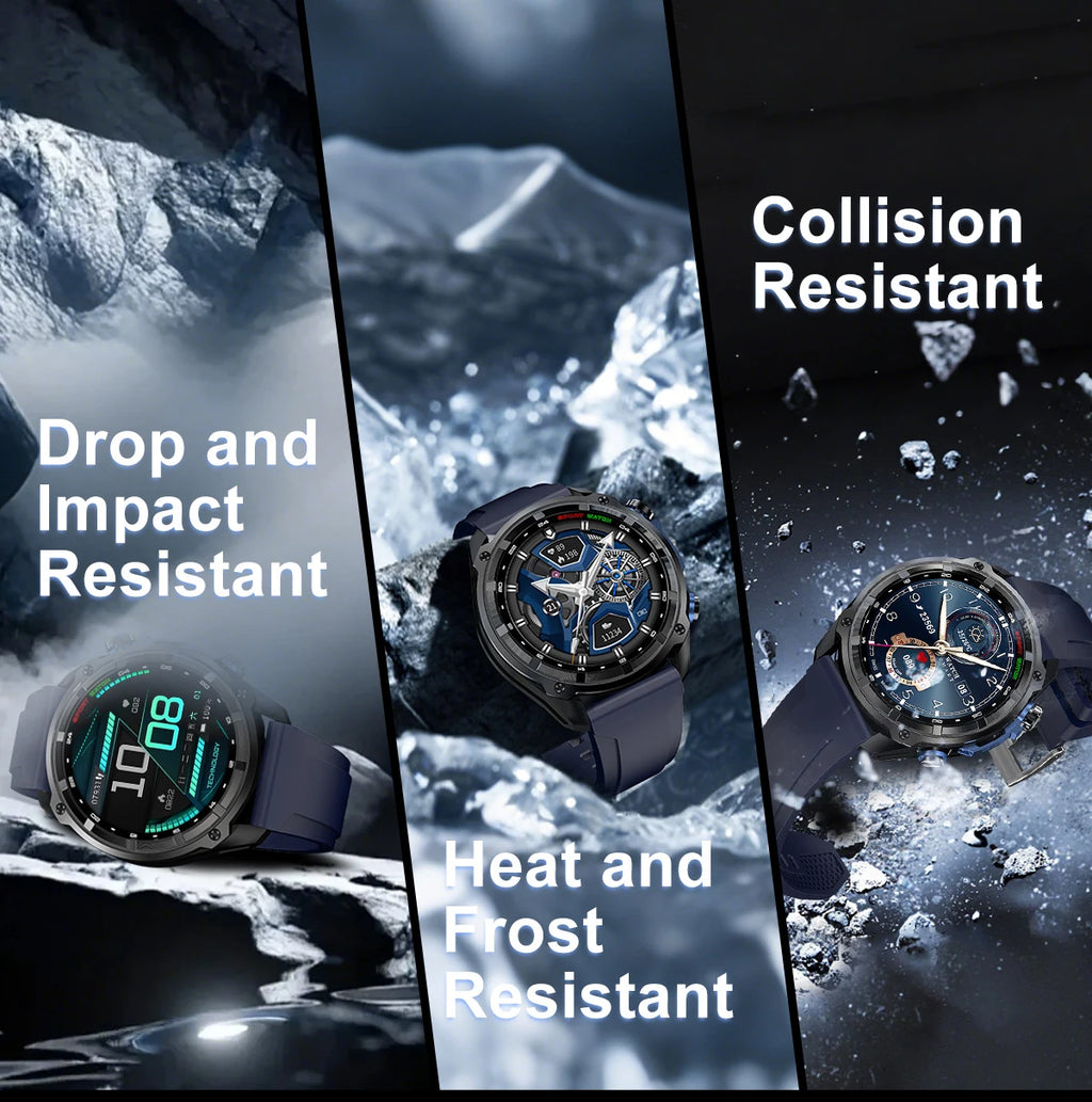 Military GPS Smart Watch – 860mAh