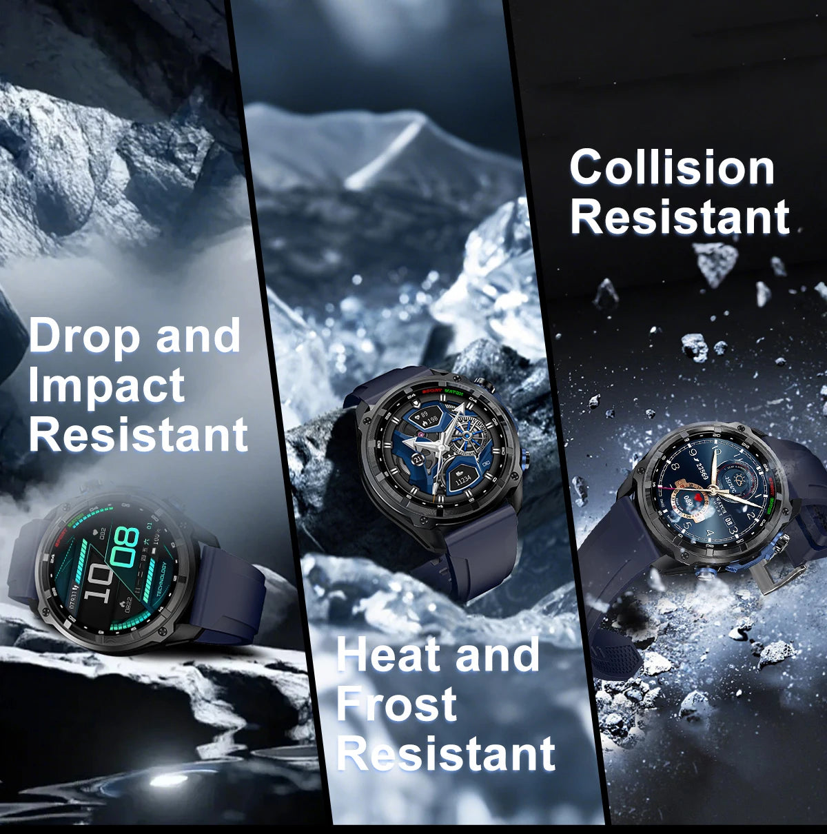 Military GPS Smart Watch – 860mAh