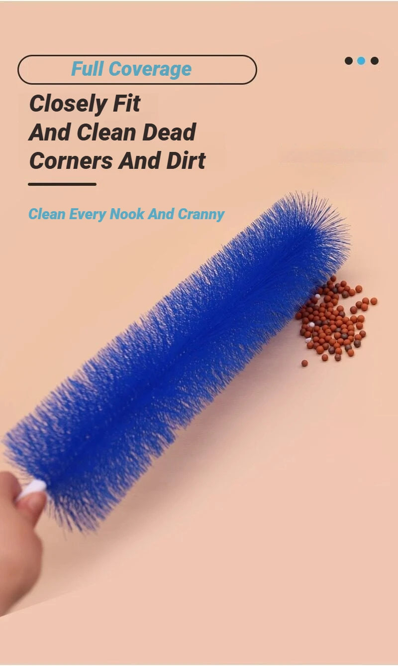Bendable Fan Duster – Long Handle Ultra-Fine Bristle Cleaning Tool