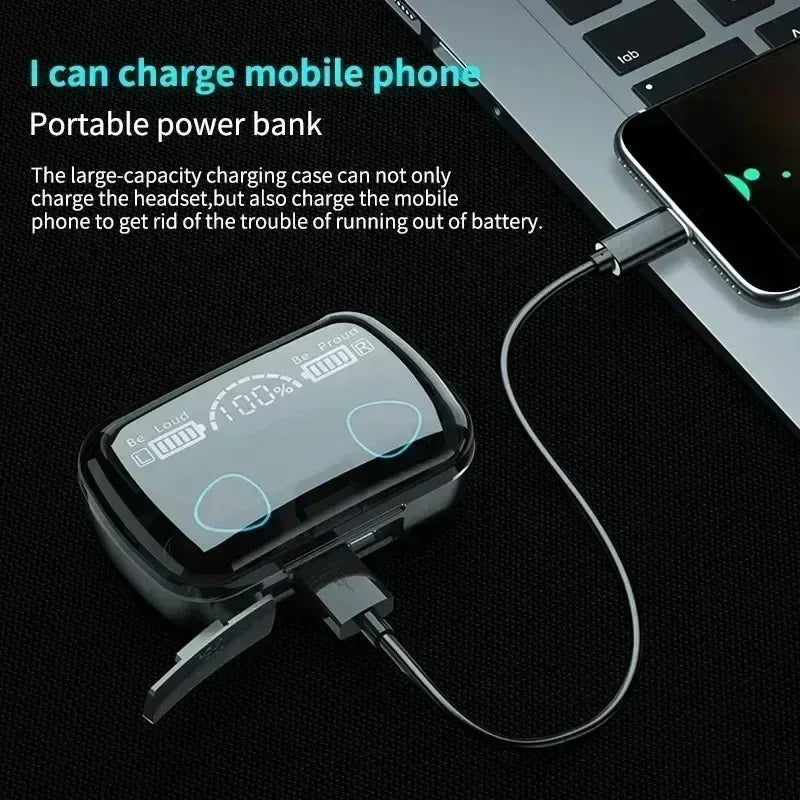 M10 Wireless Earphones Waterproof Sport TWS for iPhone & Android