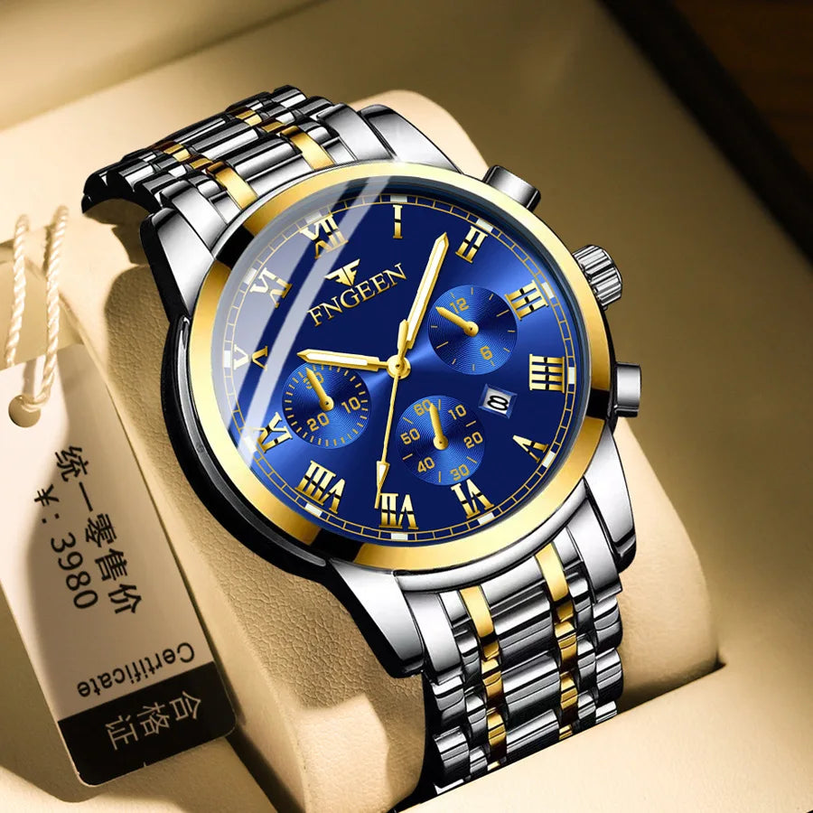 FNGEEN 4006 Men's Business Quartz Watch