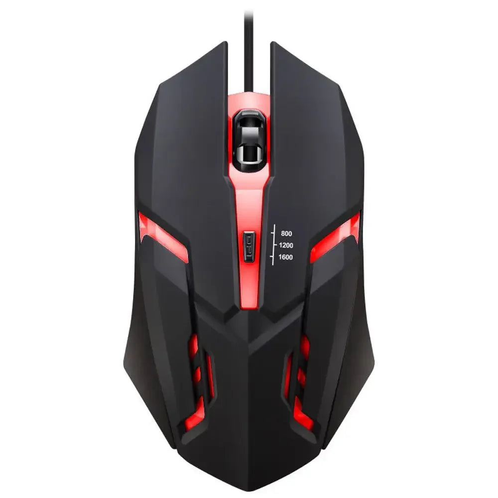 USB RGB Wired Gaming Mouse 1600 DPI Ergonomic Backlit