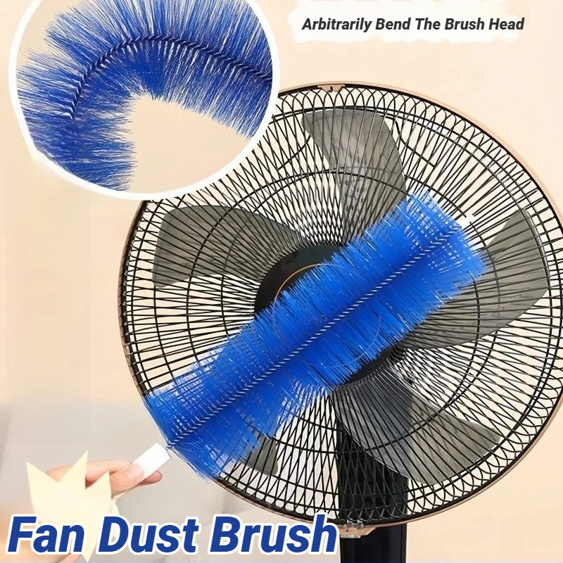 Bendable Fan Duster – Long Handle Ultra-Fine Bristle Cleaning Tool