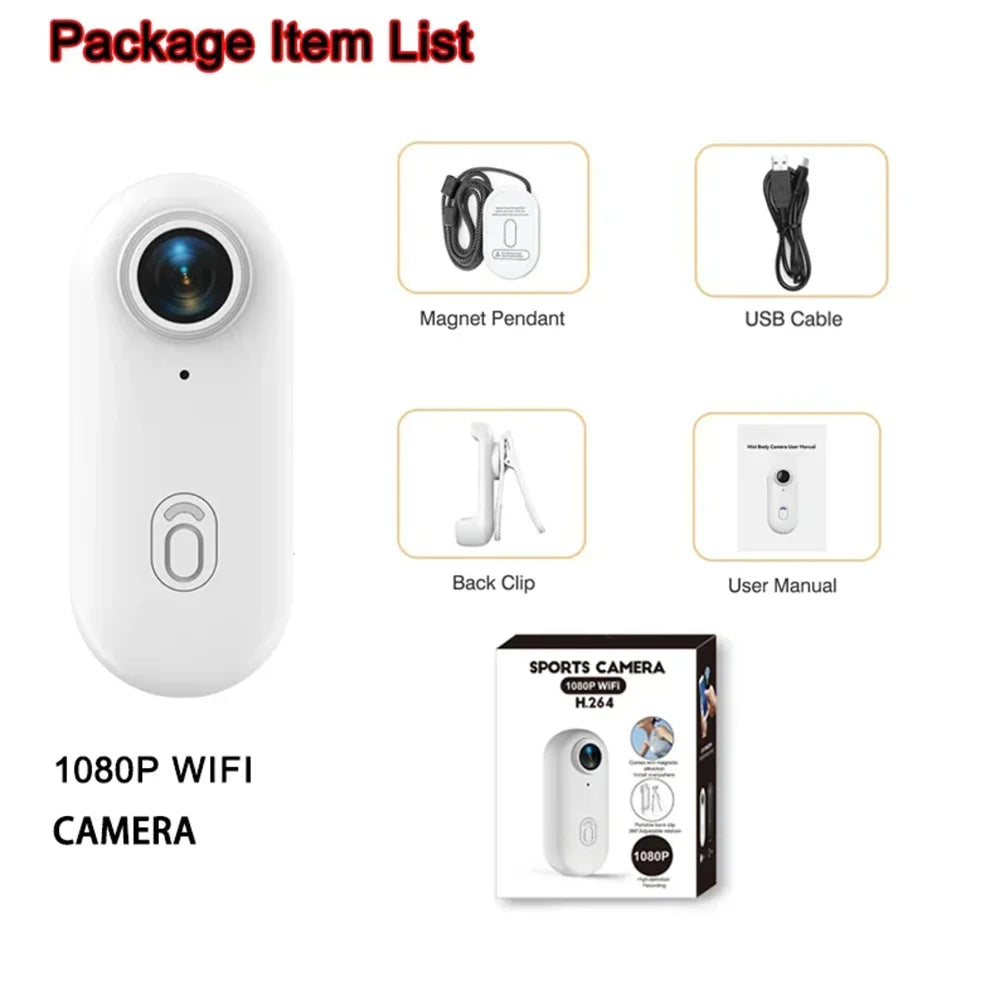 4K Mini WiFi Action Camera – Motorcycle, Bicycle & Body Cam