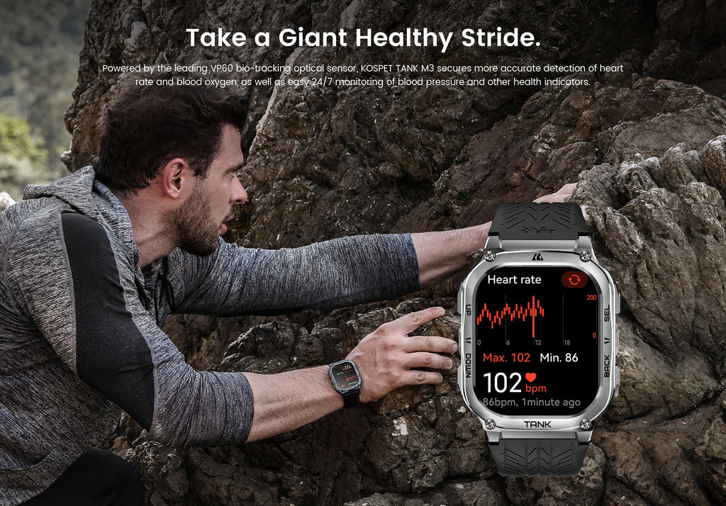 GPS Fitness Smart Watch – 480mAh