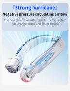 Rotor Bladeless Neck Fan – USB Rechargeable Turbo Cooling Fan