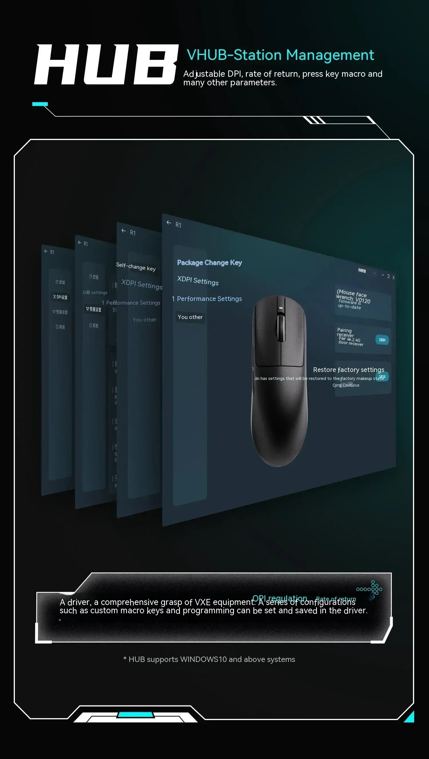 Vgn Vxe Dragonfly R1 Mouse Tri Mode R1 Se Pro Max Gamer Paw3395 Wireless Mouse Lightweight Ergonomics Pc Gaming Accessories Gift