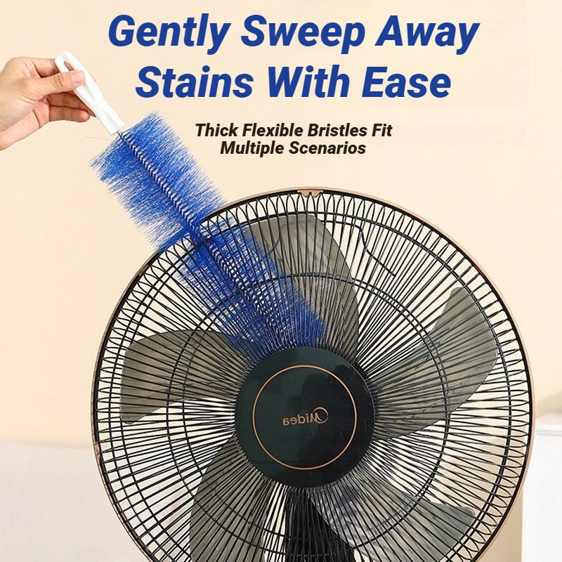 Bendable Fan Duster – Long Handle Ultra-Fine Bristle Cleaning Tool