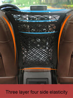 Dog Car Barrier with Safety Mesh & Storage Bag – Back Seat Guard