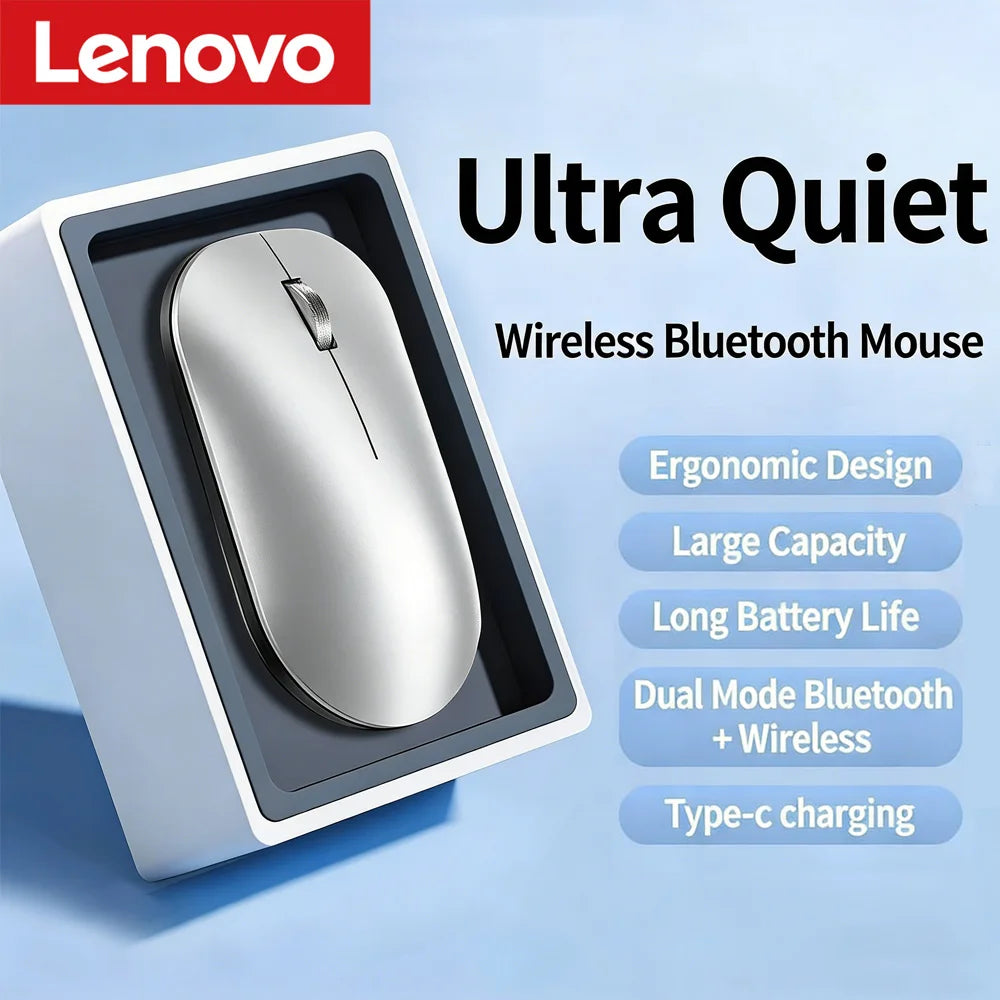 Lenovo Wireless Mouse 2.4G Bluetooth Dual Mode Silent