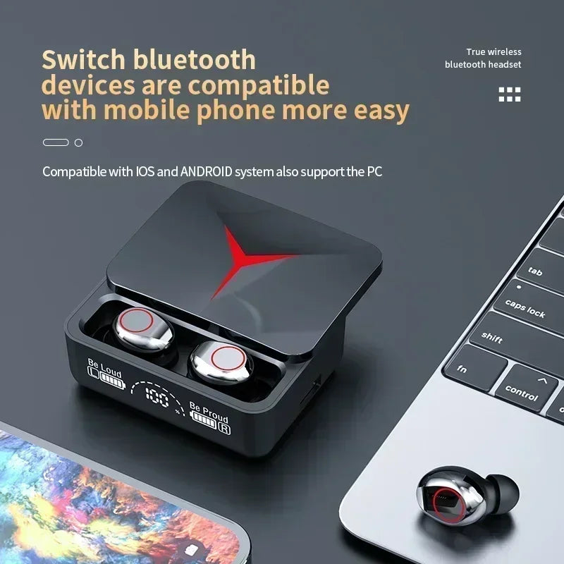 M90 TWS Wireless Earbuds HiFi Stereo Gaming Headset