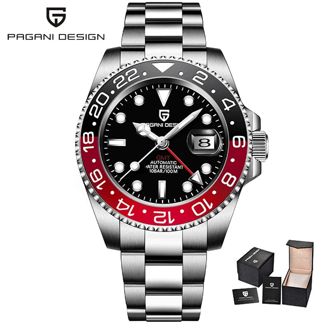 PAGANI DESIGN PD-1662 Men's GMT Automatic Watch