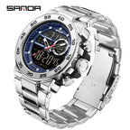 SANDA 6296 Men's Dual Display Sports Watch