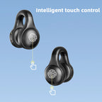 Wireless Clip Ear Headphones Noise Cancelling Sports Gaming