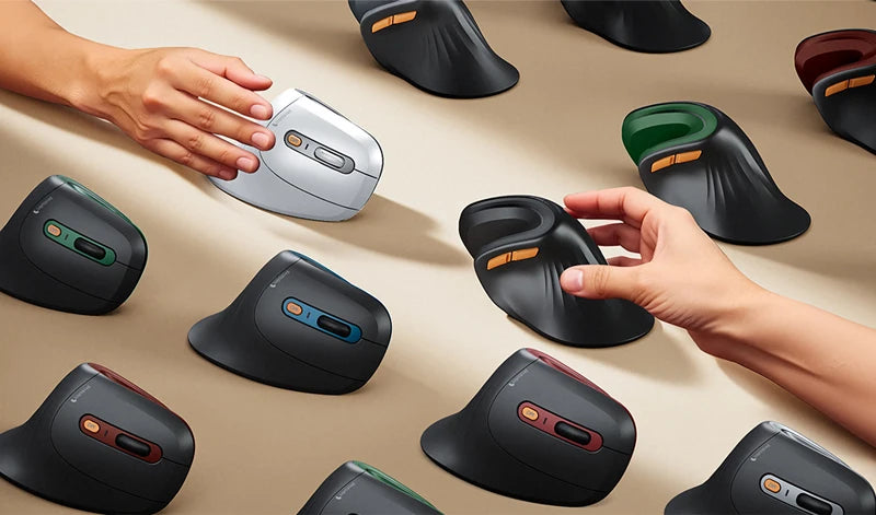ProtoArc EM11 Ergonomic Vertical Wireless Mouse Rechargeable