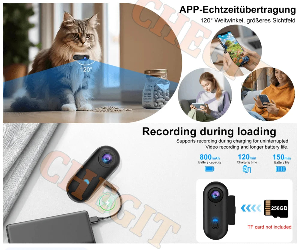 4K Mini WiFi Action Camera – Motorcycle, Bicycle & Body Cam