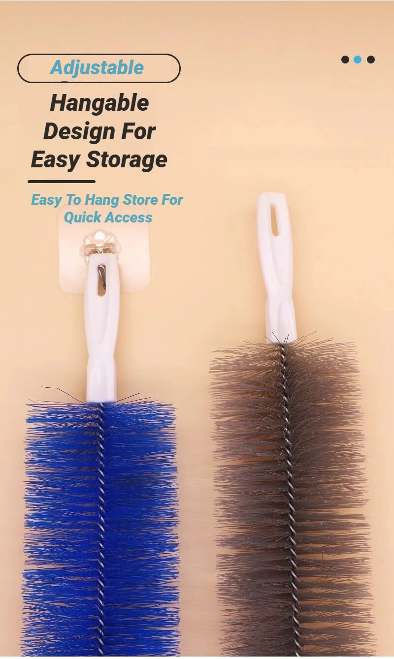 Bendable Fan Duster – Long Handle Ultra-Fine Bristle Cleaning Tool