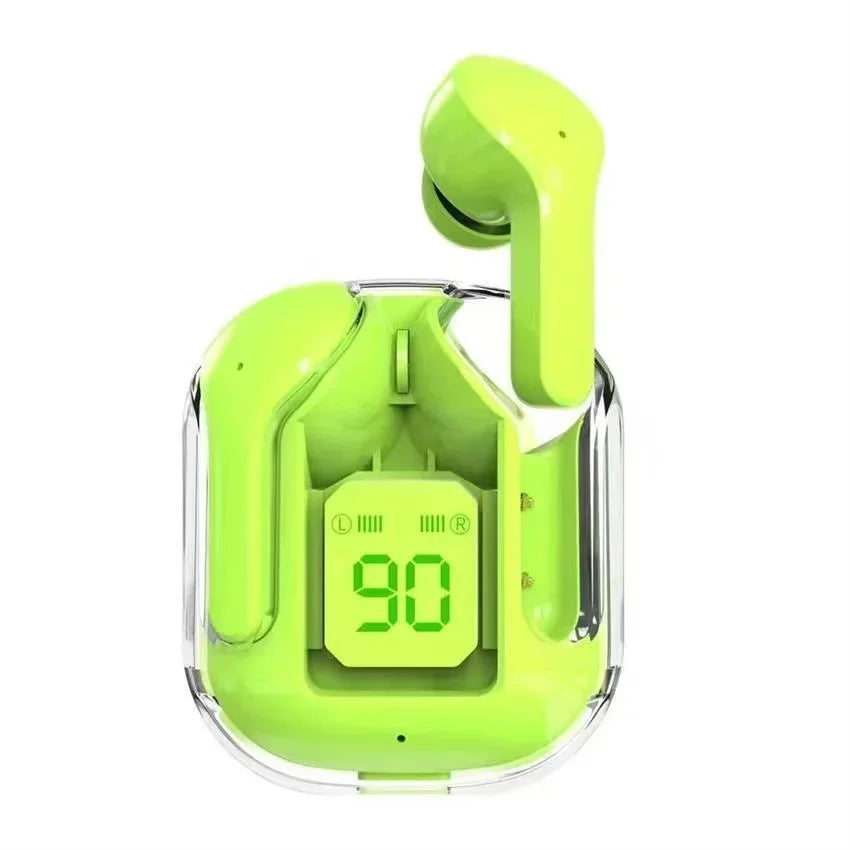 TWS Earphones Noise Cancelling HiFi Transparent Charging Case