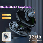 Bluetooth 5.3 Ear Hook Earphones HiFi Stereo Waterproof