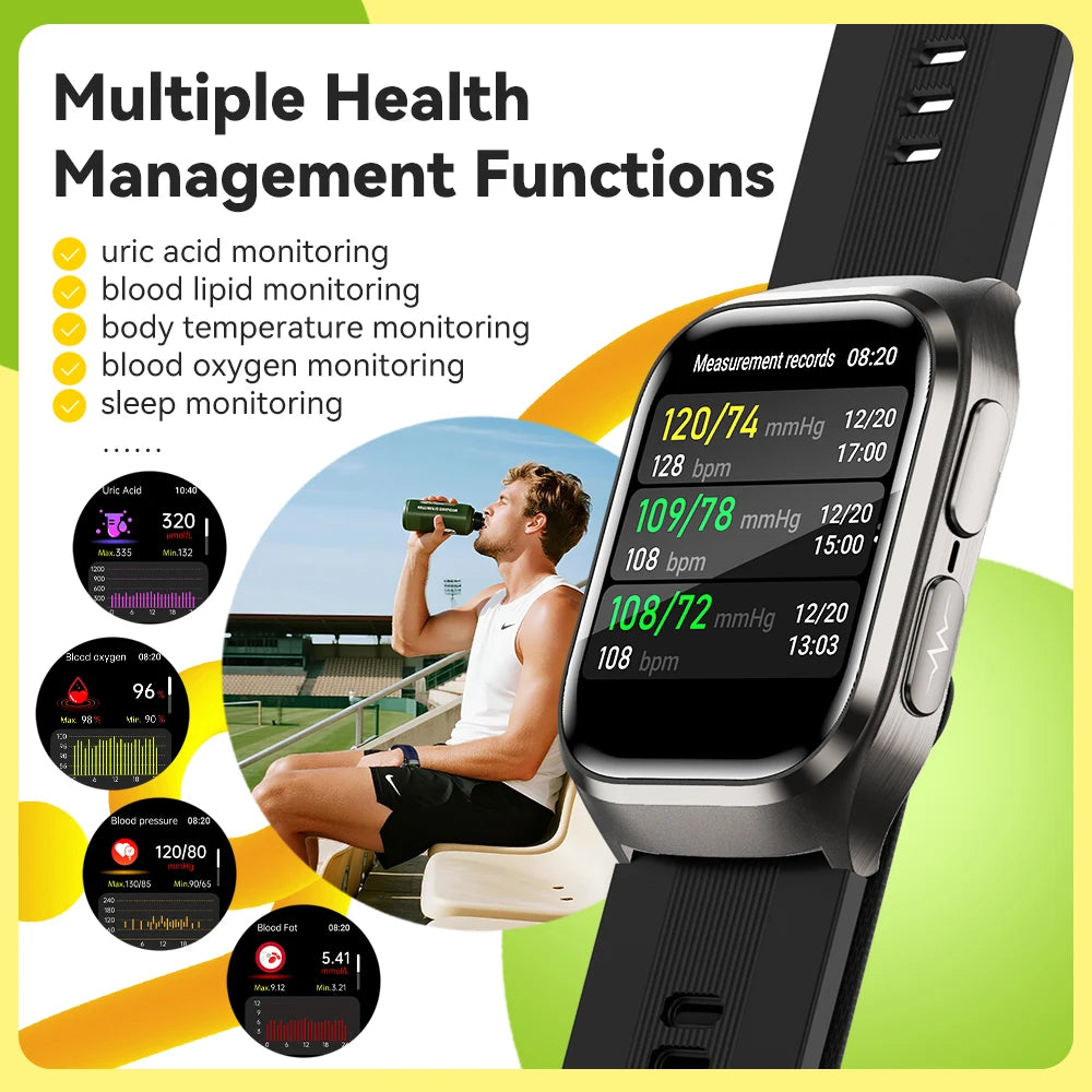 ECG+PPG Airbag Smart Watch