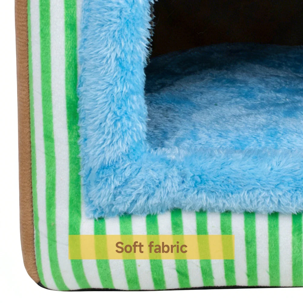 Foldable Washable Pet Cave House – Cat & Small Dog Bed