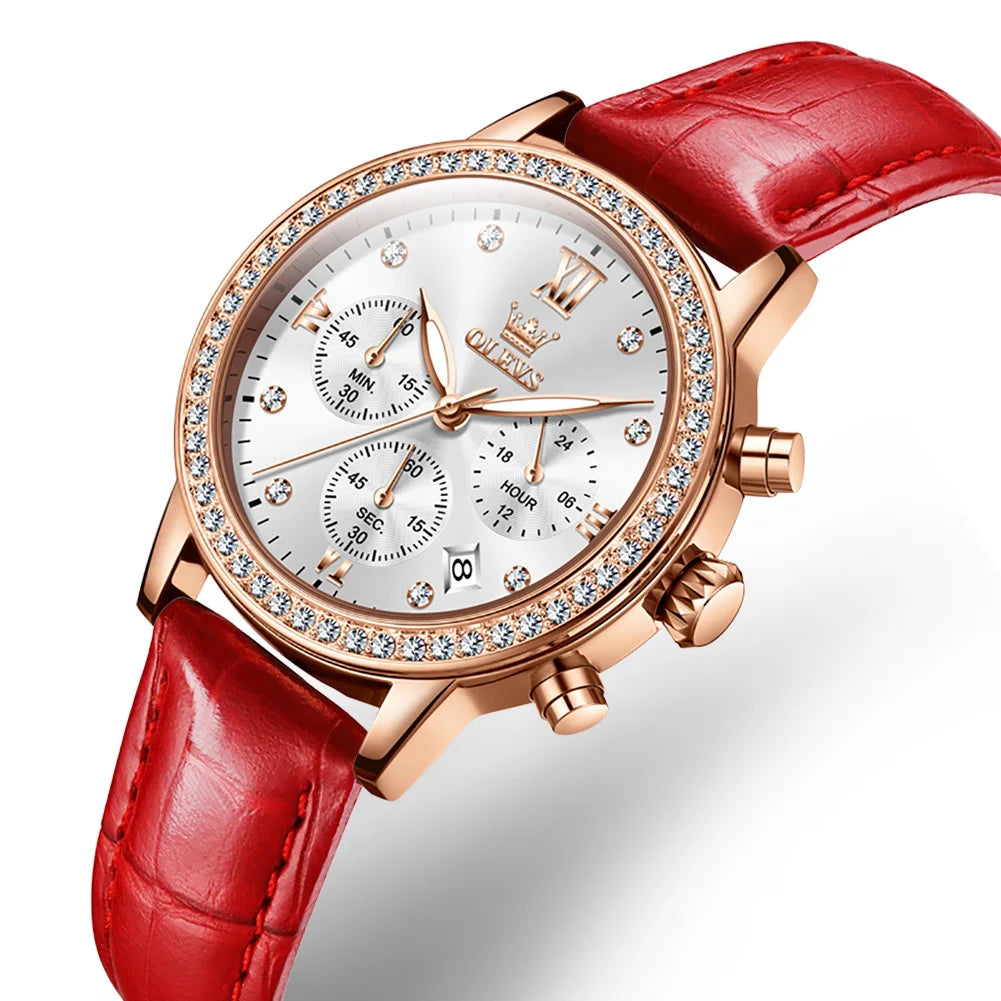 OLEVS 9933 Women's Diamond Quartz Watch