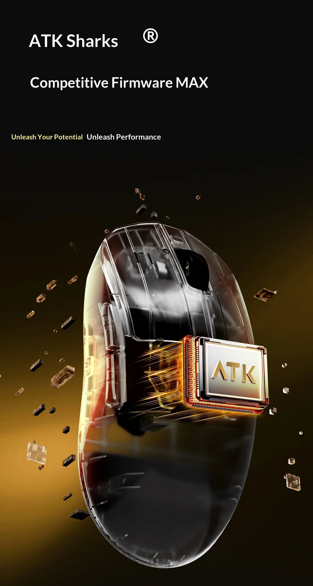 ATK DragonFly A9 Air Wireless Gaming Mouse 42000 DPI 8KHz
