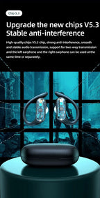 A520 Wireless Bluetooth Headset HD Stereo Touch Control