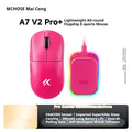 MCHOSE A7 V2 Ultra+ Wireless Mouse Tri-Mode Lightweight Paw3950 Ti 42000dpi 500mah Pc Esports Laptop Gaming Mice Accessories