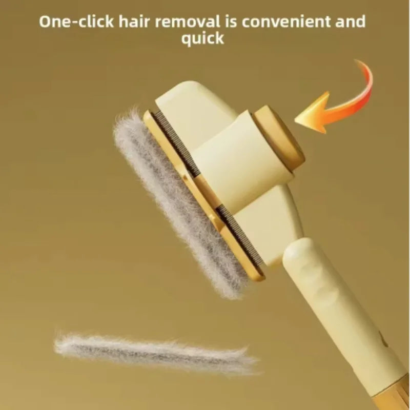 Self-Cleaning Pet Brush – Dog & Cat Grooming Comb