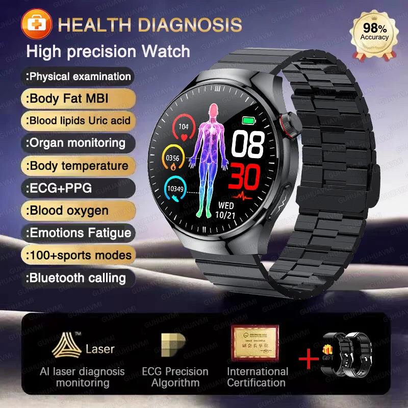 ECG Uric Acid Health Smart Watch