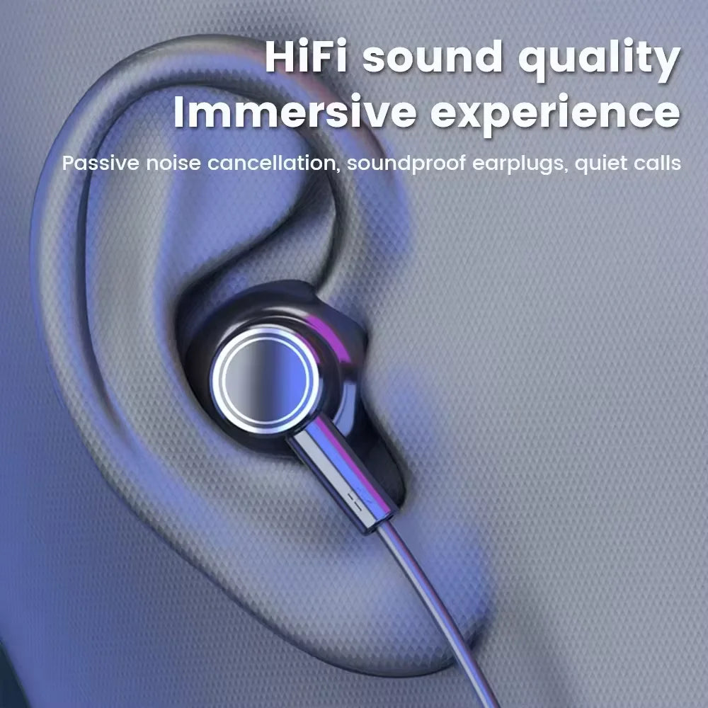 Wireless Neckband Earphones Bluetooth 5.3 LED Waterproof Magnetic