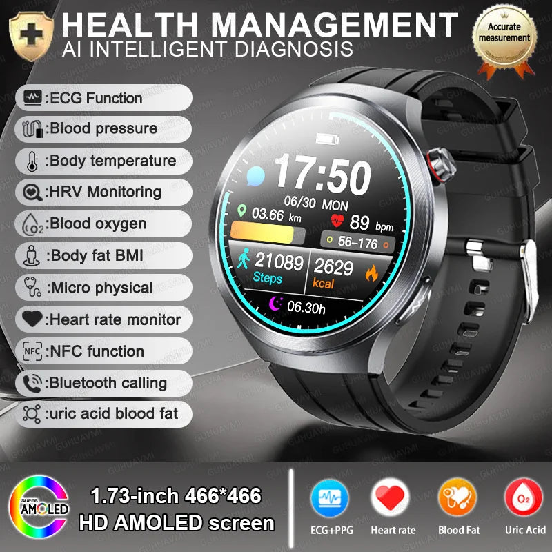 ECG+PPG Blood Lipid Smart Watch