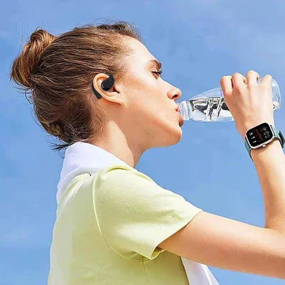 Bluetooth 5.3 Ear Hook Earphones HiFi Stereo Waterproof