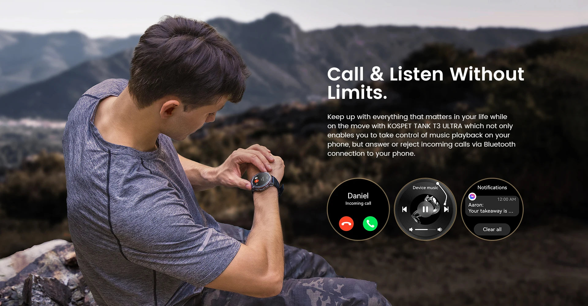 GPS Fitness Smart Watch – AMOLED