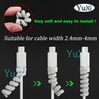 Silicone Spiral Cable Protector Set