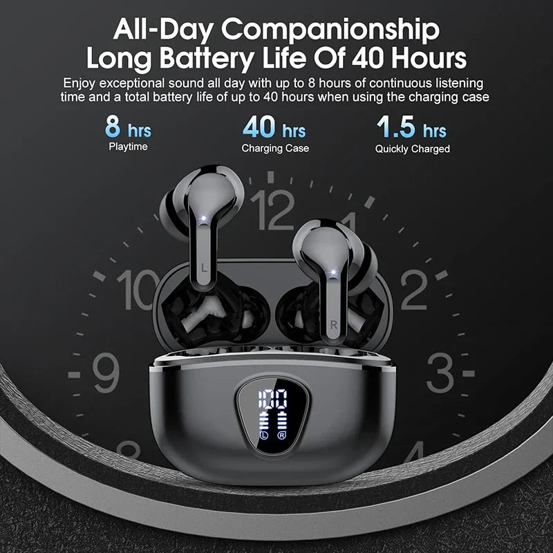 Wireless Earbuds Bluetooth 5.3 ENC Noise Cancelling 48H IP7