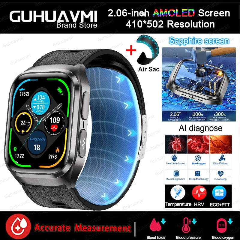 Air Pump Blood Pressure Smart Watch