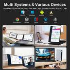 14" FHD IPS Dual Portable Monitor Screen Extender