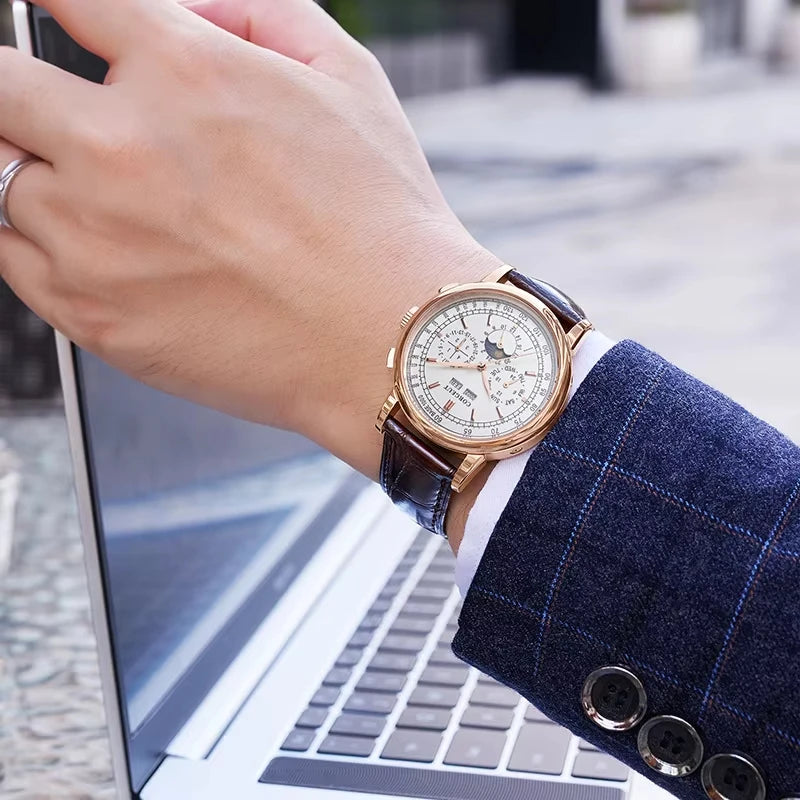 Forsining Men's Moon Phase Automatic Watch