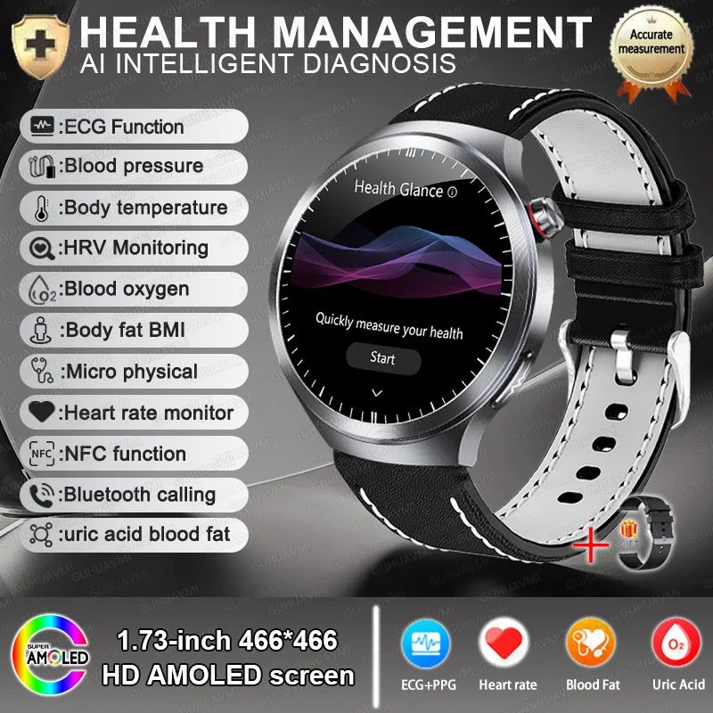 ECG+PPG Blood Lipid Smart Watch