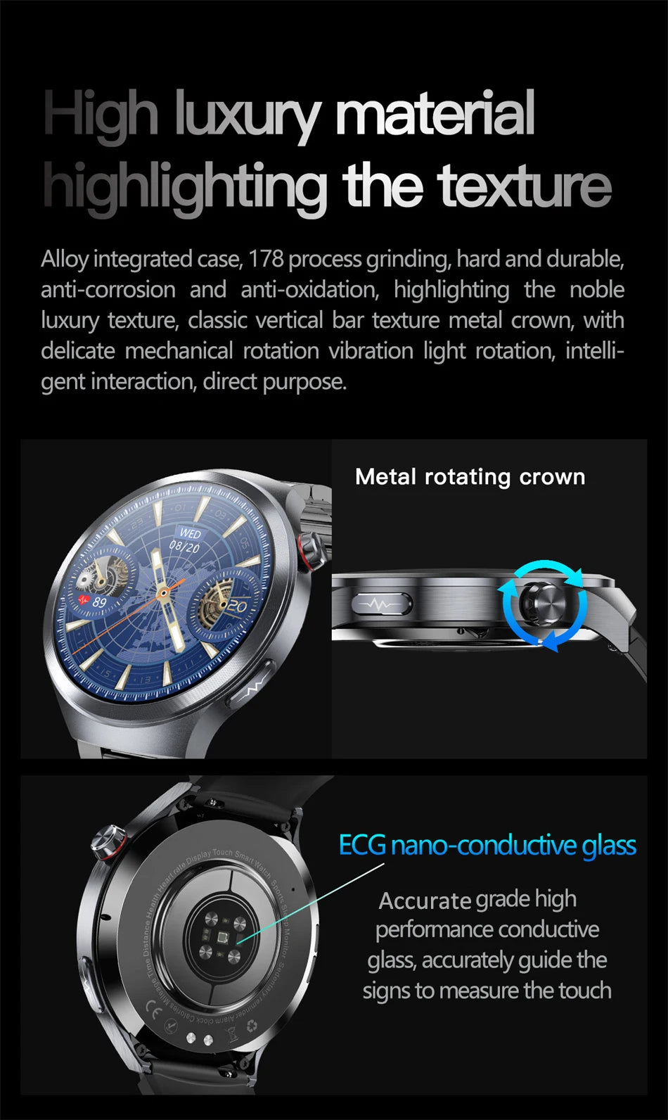 ECG+PPG Blood Lipid Smart Watch