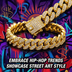 Gold Cuban Chain Dog Collar