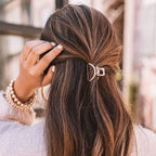 Mini Gold Hair Claw Clips – 2 Pack